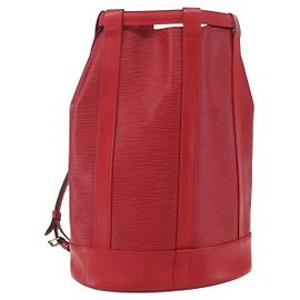 Louis Vuitton Randonnee Backpack Epi Leather PM Red