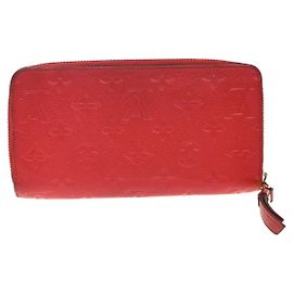 Zippy Geldbörse Monogramm Empreinte Louis Vuitton Rot