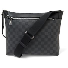 BORSA MESSENGER MM LOUIS VUITTON IN CANVAS DAMIER GRAPHITE Nero