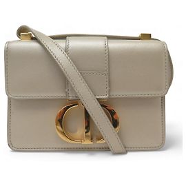 DIOR MICRO 30 MONTAIGNE BOX LEATHER SHOULDER BAG Beige