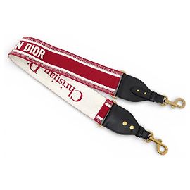 NEW CHRISTIAN DIOR CANVAS SHOULDER STRAP 94CM FOR BAG Red