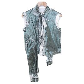 Maison Martin Margiela Blouse sans manches en coton Maison Margiela 22SS Vert
