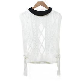 Autre Marque Ärmellose Strickweste René Weiß
