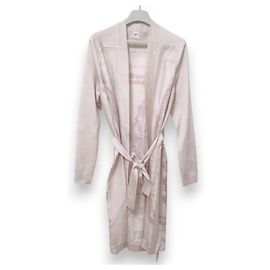 Cardigan lungo in seta Brides de Gala en Fleurs Hermès 34 Rosa