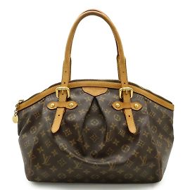Sac à main Louis Vuitton Monogram Tivoli GM Marron Noir Monogramme