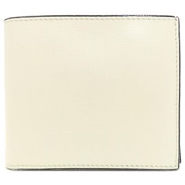 Valextra Simple Design Bifold Wallet White