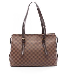 Bolsa Tote Chelsea Louis Vuitton Marrom Damier ebene