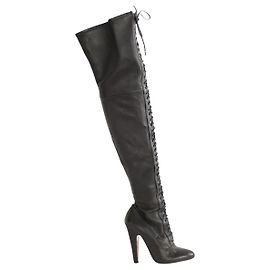 Alaïa Botas de couro pretas Preto