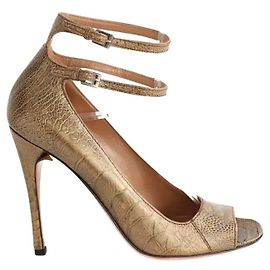 Alaïa Gold leather heels Golden