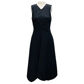 Ink Blue Layla Midi Kleid von Proenza Schouler White Label Marineblau