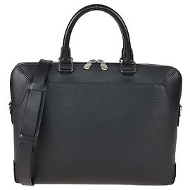 Borsa a tracolla Oliver in pelle Epi nera Louis Vuitton Nero
