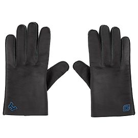 HERMÈS - Luvas Hermès em couro preto (T9) Preto