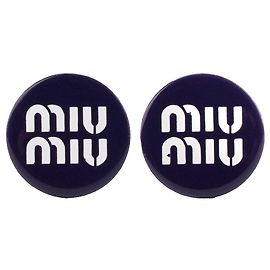 MIU MIU - Brincos Miu Miu em plástico roxo Roxo