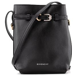 GIVENCHY - Bolso de Hombro Voyou en Cuero Negro Negro