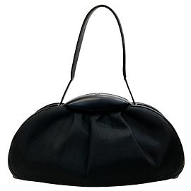 Bolso de hombro de pelo de caballo negro Akris Negro