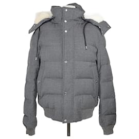 Dior Grau gefütterte Kapuzenjacke Grau
