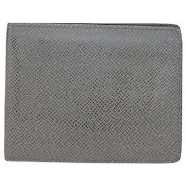 Louis Vuitton Grey Taiga Leather Multiple CC Bifold Wallet Grey