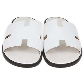 Sandali Izmir in pelle bianca Hermès Bianco