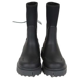 Off White Off-White Black Rubber & Technical Fabric For Rainy Days Rain Boots Black Eggshell