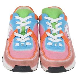 Chanel Multicolor Felt and Suede Trainer Low Top Sneaker Multiple colors
