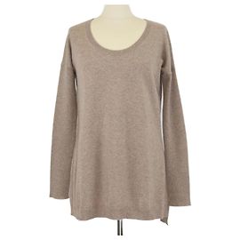Theory Brown Cashmere Pullover Sweater Brown