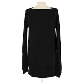 Vince Black Wool Cashmere Oversized Pullover Sweater Black