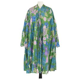 Robe à détails plissés et imprimé floral multicolore Balenciaga Multicolore