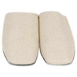 Mules planas Alba de lona beige Loro Piana Beige