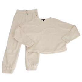 Beige Baumwollmischung Tacna Langarm-Sweatshirt & Hose von Loro Piana Beige