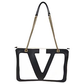 Tote Medium Viva Superstar en Butter/Noir de Valentino Noir Autre