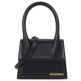 Sac à main Le Chiquito Moyen en cuir noir de Jacquemus Noir
