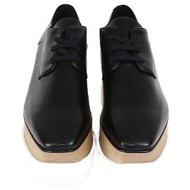 Stella Mc Cartney Sneakers platform Elyse in ecopelle nera Stella McCartney Nero