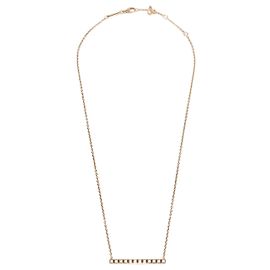 Chopard Ethik 18K Roségold Diamant Ice Cube Halskette Golden