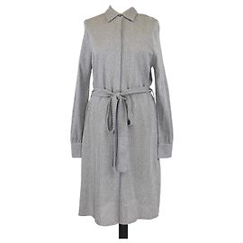 Vestido Raschel Lame de Algodón Metálico Gris Missoni Otro