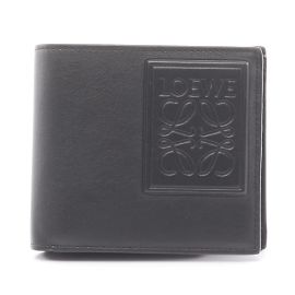 Loewe Bi-fold Leather Wallet Black
