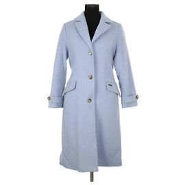 Woolrich Blauer Wollmantel Blau