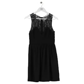 Sandro Schwarzes Kleid Schwarz