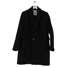 Acne Abrigo de lana negro Negro