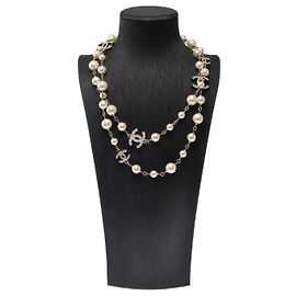 Bijoux CHANEL CC en Perle Blanc - 103170 Blanc