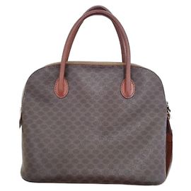 Sac à main Céline Macadam marron cuir Marron