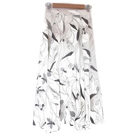 Autre Marque Transparente Maxirock mit Blumenmuster von UNITED ARROWS Weiß