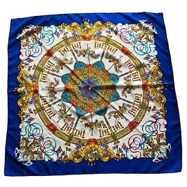 Hermès Seidentücher Blau