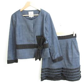 LANVIN en Bleu Denim-Set Blau