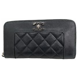 Chanel Mademoiselle Long Wallet Black