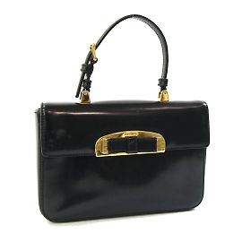 Prada Black Ribbon Handbag Black