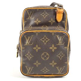 Borsa a tracolla Mini Amazon Monogramma Louis Vuitton Marrone Monogramma