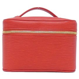 Sac à main mini Nice Epi Louis Vuitton Rouge