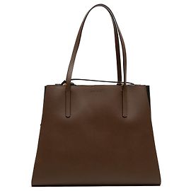 Marni Bolsa Tote Bicolor de Couro 9 a 5 Marrom