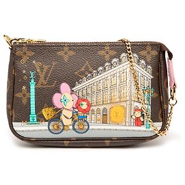 Mini Pochette Accessoires Vivienne a Parigi in Monogramma Marrone Louis Vuitton Marrone