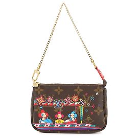 Mini Pochette Accessoires Vivienne Natale Monogramma Marrone Louis Vuitton Marrone